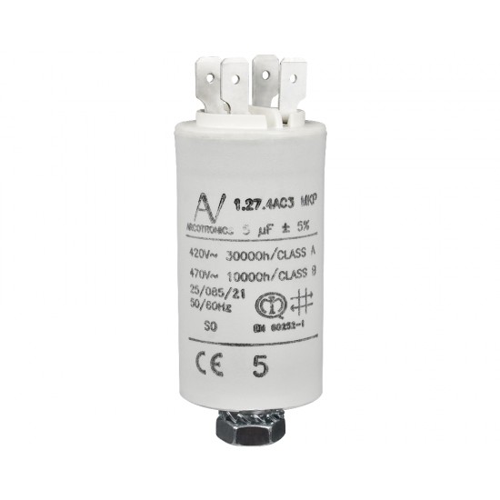 5µF kondenzator z lopatičnimi konektorji