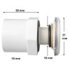 Waterway Lo-Pro 3/4" zračni curek