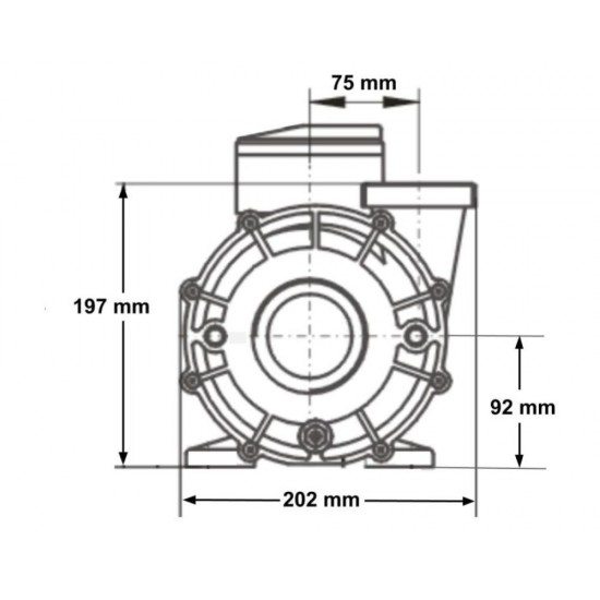 LX Whirlpool WP250-II 2-stopenjska črpalka