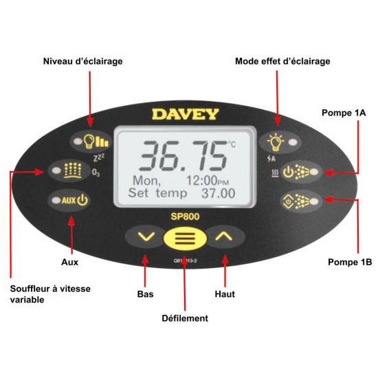 Nadzorna plošča SpaPower SP800