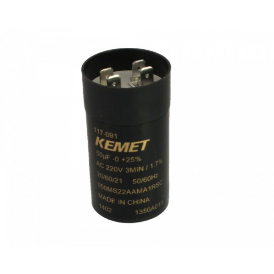 50-63µF kondenzator z lopatičnimi konektorji