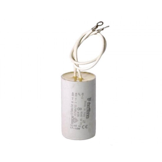 8µF kondenzator z žicami