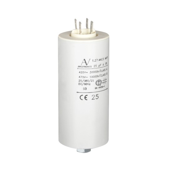 25µF kondenzator z lopatičnimi konektorji