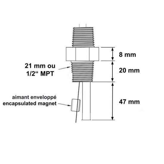 Harwil 1/2" stikalo pretoka