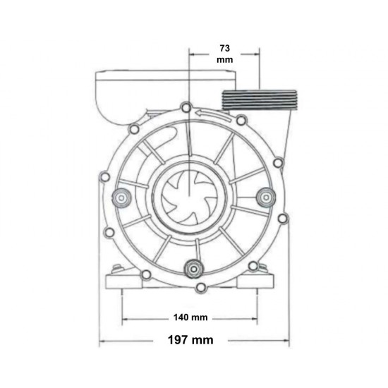 Dvostopenjska črpalka Whirlcare Hydro Power 2,5 KM