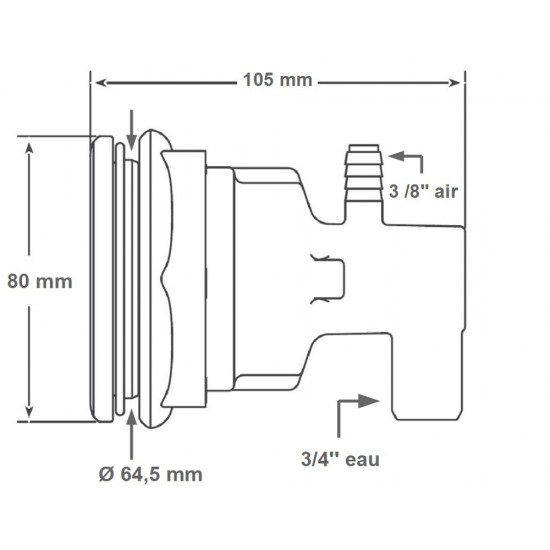Vtičnica Waterway Poly Storm