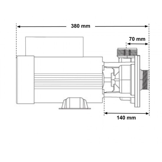 Enohitrostna črpalka Waterway E-Series Tip 80/2