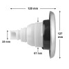 JAZZI TP-1762 - 5" Crystal Twin Roto jet, z navojem