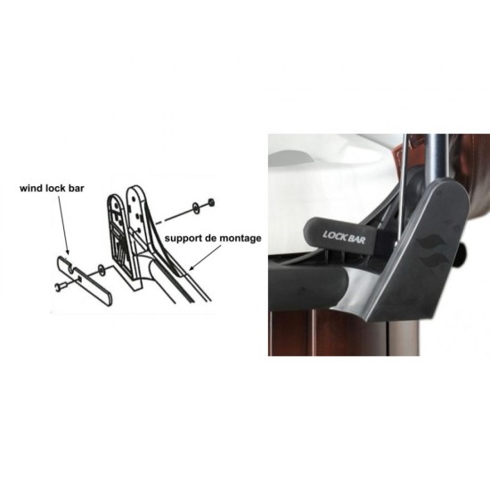 Covermate III Palica za zaklepanje vetra