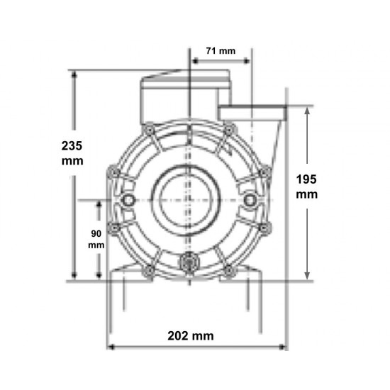 Enohitrostna črpalka Davey SpaPower Maxiflow