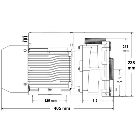 Dvostopenjska črpalka Whirlcare Hydro Power 2,5 KM