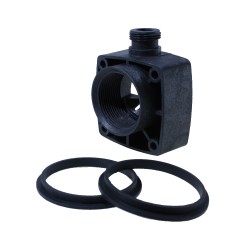 Končna kapica za elektro grelec z nastavkom za detektor pretoka