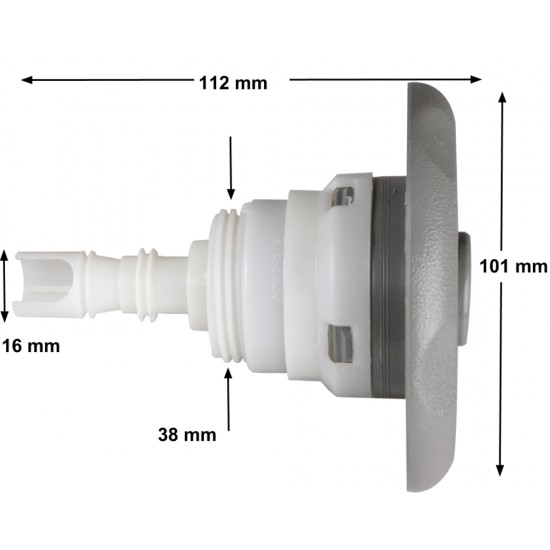 Waterway Poly Storm z navojem - usmerjeno nerjaveče jeklo