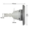Waterway Poly Storm navojni curek - Roto