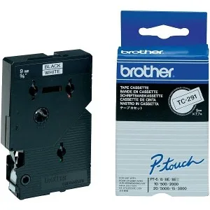 Brother TC-291 (črna-bela) - Original trak