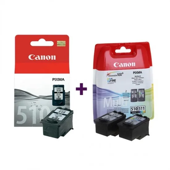 Canon 2 x PG-510 - CL-511 - Original komplet kartuš