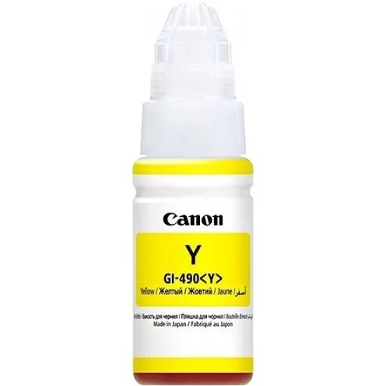 Canon GI-490 (0666C001AA) (G1400-2400-3400) (rumena) - Original črnilo