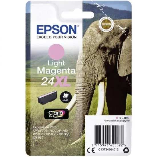 Epson 24XL (C13T24364012) (svetlo škrlatna) - Original kartuša
