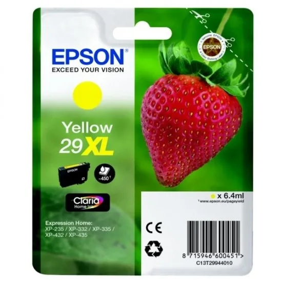 Epson 29 XL Y (C13T29944010) (rumena) - Original kartuša