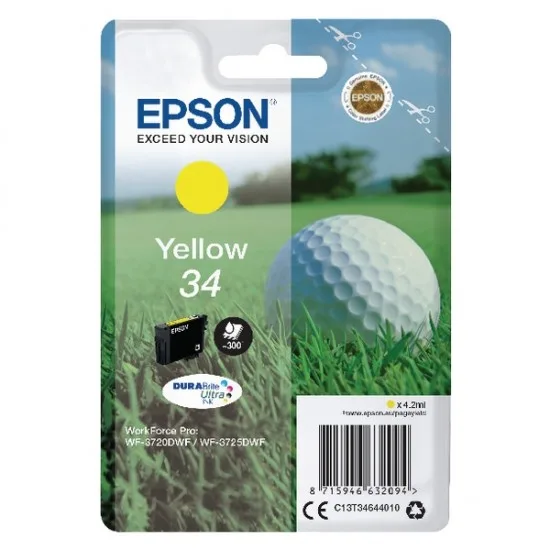 Epson 34 (C13T34644010) (rumena) - Original kartuša