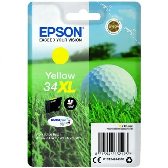 Epson 34 XL (C13T34744010) (rumena) - Original kartuša