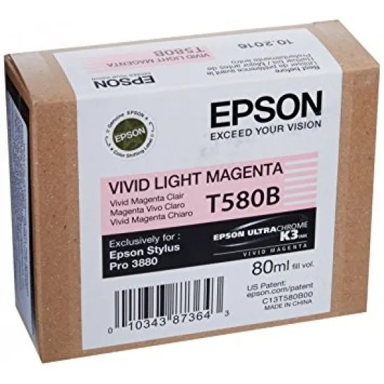 Epson T580B (vivid svetlo škrlatna) - Original kartuša