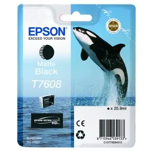 Epson T7608 (mat črna) - Original kartuša