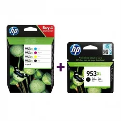 HP 3HZ52AE nr.953XL (BK-C-M-Y) - L0S70AE nr.953XL (črna) - Original komplet kartuš