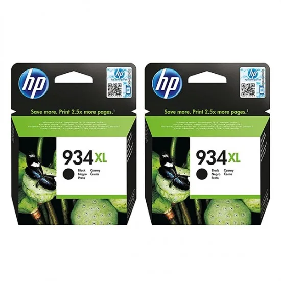 HP C2P23AED nr.934XL (črna) dvojno pakiranje - Original kartuša