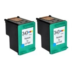HP C8766EEDK nr.343 (barvna) dvojno pakiranje - Kompatibilen komplet kartuš