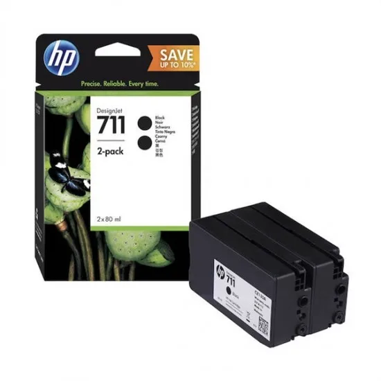 HP P2V31A nr.711 (črna) dvojno pakiranje - Original kartuša