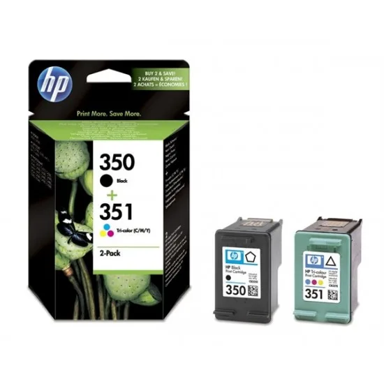 HP SD412EE (nr.350 BK - nr.351 CMY) - Original komplet kartuš