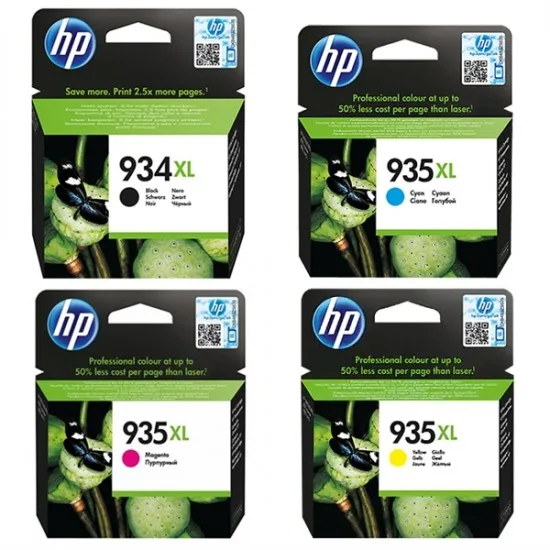 HP X4E14AE nr.934XL (BK) - 935XL (C-M-Y) - Original komplet kartuš