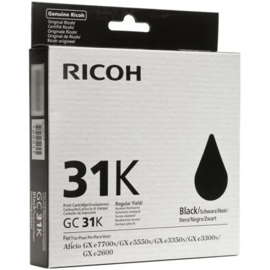 Ricoh GC31BK (405688) (črna) - Original gel kartuša
