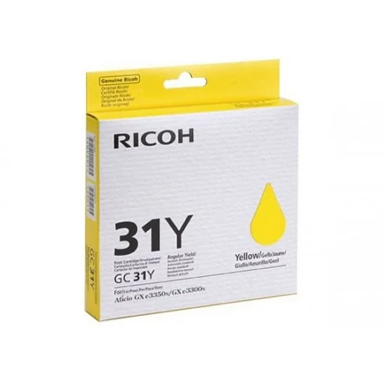 Ricoh GC31Y (405691) (rumena) - Original gel kartuša