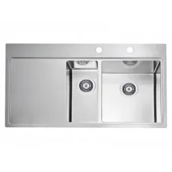 ALVEUS PURE 60 INOX - Pomivalno korito z odcejalnikom levo