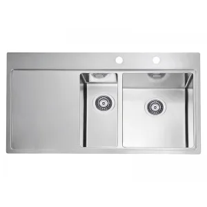 ALVEUS PURE 60 INOX - Pomivalno korito z odcejalnikom levo