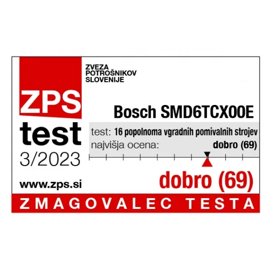 BOSCH SMD6TCX00E - Vgradni pomivalni stroj