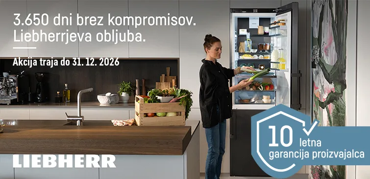 Liebherr izdelki - 10 letna garancija.