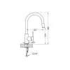 ALVEUS DELOS - P SAT INOX - Kuhinjska pipa