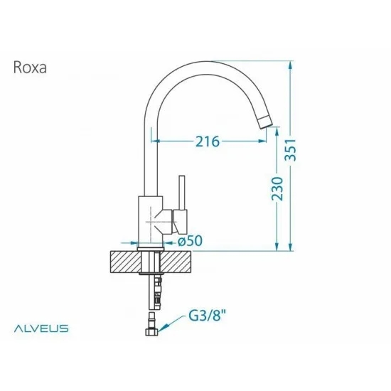 ALVEUS ROXA CARBON G91 - Kuhinjska pipa