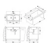 ALVEUS BASIC 70 INOX - Pomivalno korito brez odcejalnika