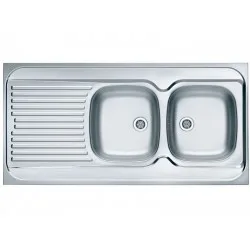ALVEUS CLASSIC 100 LEI INOX - Pomivalno korito z odcejalnikom levo