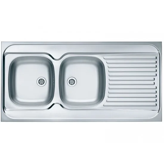 ALVEUS CLASSIC 100 NAT INOX - Pomivalno korito z odcejalnikom desno