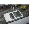 ALVEUS CRYSTALIX 20 INOX - Pomivalno korito z odcejalnikom levo