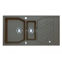 ALVEUS SENSUAL 70 CHOCOLATE G03M - Pomivalno korito z odcejalnikom