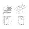 ALVEUS BASIC 170 LEI FI90 INOX - Pomivalno korito z odcejalnikom