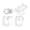 ALVEUS BASIC 170 NAT FI60 INOX - Pomivalno korito z odcejalnikom