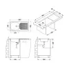 ALVEUS BASIC 60 LEI INOX - Pomivalno korito z odcejalnikom
