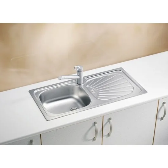 ALVEUS BASIC 80 SAT INOX - Pomivalno korito z odcejalnikom